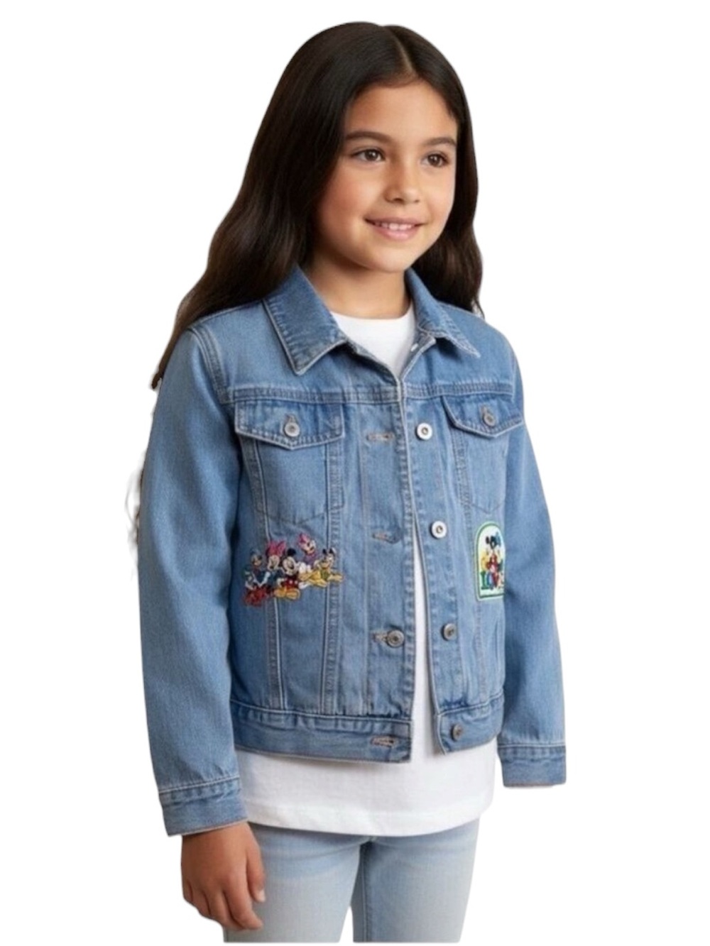Disney Jean Jacket with Sweater Lining, Kids size 7/8. This is extremely rare!